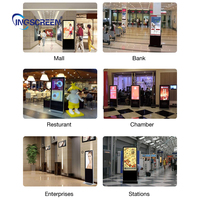 Écran publicitaire INGSCREEN sur pied, kiosque totem, écran LED publicitaire, écran LCD publicitaire, afficheur LCD