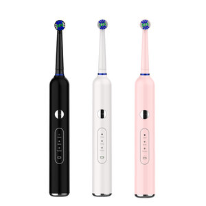 Rotating Electric <b>Toothbrush</b> Type C Charging IPX7 Waterproof 50 Days <b>Battery</b> Life Rechargeable Plastic Body - Product Image 5