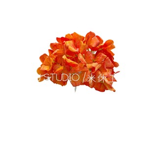 ดอกไม้ประดิษฐ์ ก้านเดี่ยว สีส้ม ทำจากผ้าไหม PU ดอกไม้สบู่ สำหรับงานแต่งงาน ตกแต่งบ้านภายนอก น้ำหนัก 50 กรัม - Product Image 1