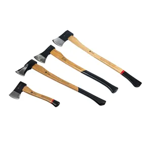 Axe à découper chinois en acier et carbone, à tête plate avec manche en bois, fabriqué à la main, nouvelle collection