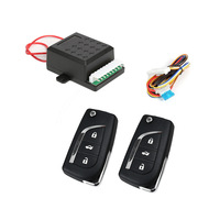 Système de verrouillage centralisé sans clé universel 12V pour voiture avec télécommande à clé pliable OLIVER, fonction d'ouverture du coffre