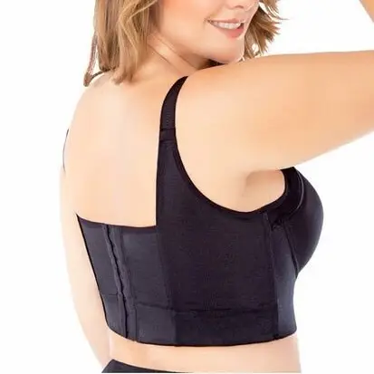 Fashion Deep Cup Bra Shaper Hide Back Fat Underwear incorporato copertura posteriore completa Plus Size Wire Free Side Fat Bra