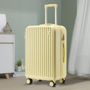 Valise légère personnalisée 20 pouces avec poche zippée, roulettes universelles, pour voyages d'affaires, unisexe, couleur unie - Product Image 3