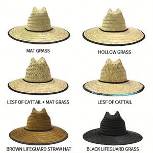 Custom Logo Outdoor Natural <b>Straw</b> Sombrero <b>Hat</b> Unisex Travel Fishing Surf Sun Wide Brim <b>Summer</b> Lifeguard Beach - Product Image 6