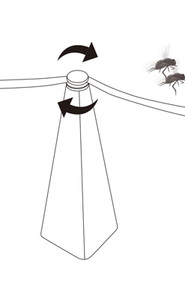 Bolergifts Holographic Fly Fan Pin Powered Bug Scare Thiết Bị Với Rõ Ràng Lưỡi Hiệu Quả Trong Shooing Ruồi & Muỗi Đi - Product Image 6