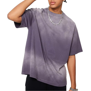 Camiseta Personalizada con Lavado Ácido para Hombre, Camiseta Extra Grande de Algodón con Lavado Vintage, Camiseta con Lavado Ácido al por Mayor, Camiseta Unisex de Algodón Grueso - Product Image 1