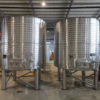 Cuves de fermentation de vin en acier inoxydable personnalisées avec réservoir sous pression, capacités de 1500L à 5000L