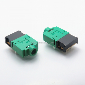 Conectores de Audio SMT SMD de montaje en superficie de 6 pines hembra de 3,5mm, carcasa de nailon, Conector de teléfono de contacto de latón para conectores de teléfono - Product Image 3