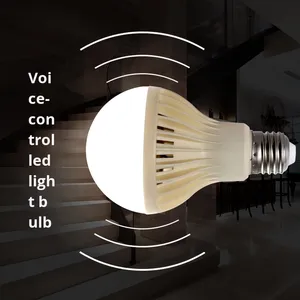 Tiết kiệm năng lượng <span class=keywords><strong>LED</strong></span> bóng đèn thông minh hoàn toàn tự động điều khiển bằng giọng nói <span class=keywords><strong>c</strong></span>ảm biến ánh sáng cho hành lang nhà để xe hành lang - Product Image 2