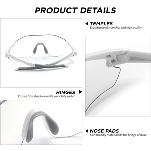 Lentes <span class=keywords><strong>de</strong></span> PC Ligeras, Gafas <span class=keywords><strong>de</strong></span> Sol Deportivas Fotocromáticas Resistentes al Viento para Exteriores, para Correr, Conducir, Estilo Vintage, con Logotipo Personalizado, para Hombre - Product Image 3