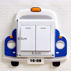 Autocollants de commutateur en silicone, décoration de chambre d'enfant, autocollants muraux 3D lumineux lavables pour la maison - Product Image 1