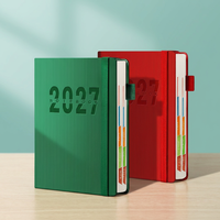 Agenda annuel A5 personnalisable 365 jours avec couverture en tissu changeant de couleur – Planificateur quotidien