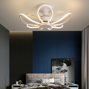Ventilateur <span class=keywords><strong>de</strong></span> plafond LED tricolore à télécommande HSG Zhongshan, <span class=keywords><strong>prix</strong></span> d'usine, avec moteur CC, 6 vitesses, faible bruit - Product Image 1