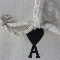 Sac en coton imprimé cœur, pochette en toile sergé douce avec cordon de serrage, logo personnalisé, sac de courses réutilisable léger, emballage pour bijoux