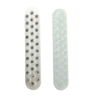 43 perles de verre biconvexes réfléchissantes pour marquage routier |   Marqueur de chaussée en aluminium type œil-de-chat pour la sécurité routière