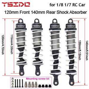 YSIDO Shock Absorber <strong>Damper</strong> Suspension 120mm Front 140mm Rear For 1/8 1/7 JLB HSP EM Racing DHK HPI Redcat LRP ZD Racing Hongnor