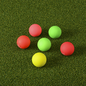 Balles de golf de tournoi d'occasion, 2 pièces, non flottantes, conformes USGA, en caoutchouc vert, pour farces pratiques - Product Image 6