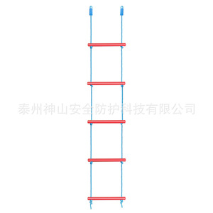 Escalera de escalada de madera colorida para niños, 155 cm x 30 cm, equipo de juego para interiores y exteriores, juguete de entrenamiento sensorial - Product Image 4