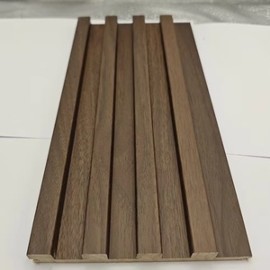 Papan kisi serat kayu bambu padat Multi lapisan Panel dinding papan kayu Solid populer dinding latar belakang TV - Product Image 3