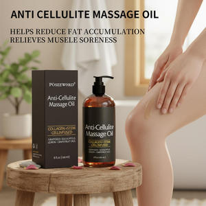 Aceite de Masaje Corporal Vegano Personalizado Antienvejecimiento, Aceite Reductor Caliente Anticelulítico para Mujer - Product Image 6