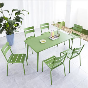 Chaise en <span class=keywords><strong>aluminium</strong></span> colorée extérieure Offre Spéciale meubles de jardin dinant la chaise en métal - Product Image 1