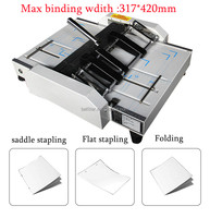 Agrafeuse et plieuse de documents de bureau ZY-2 format A3, machine à plier les livrets, machine à plier manuelle