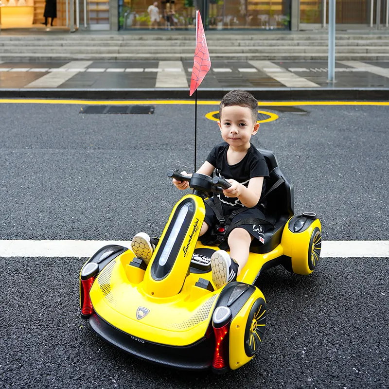 סוללה חשמלית לילדים נסחף לרכב 12v מירוץ נסיעה על קארט מכוניות צעצוע חשמלי לילדים מכוניות נסיעה על מכוניות לילדים גדולים