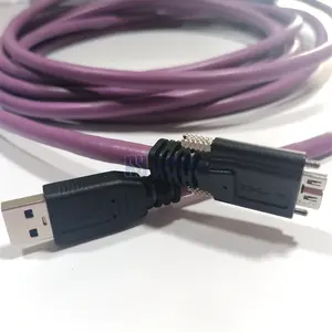 Cable Usb 3,0 Aoc tipo A Micro B, con tornillo, Cable de Cámara Industrial óptica activa híbrida para visión de máquina