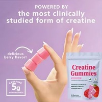 Gummies à la saveur de baies avec 5 g de créatine monohydrate par portion, 36 unités, complément alimentaire sportif