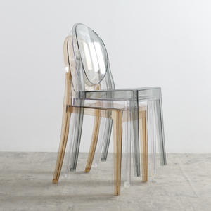 卸売ビクトリア朝の宴会クリスタルプラスチックレンタルクリアアクリルイベント透明グレーゴーストチェア - Product Image 3
