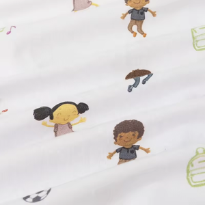 Saco de dormir de algodón orgánico con estampado de animales personalizado al por mayor, saco de dormir de fibra de bambú para recién nacidos, <span class=keywords><strong>cremallera</strong></span> para niños pequeños - Product Image 5