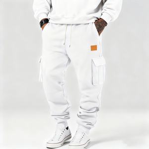 กางเกงคาร์โก้ผ้าใบปักลายสำหรับผู้ชายเสื้อผ้าขนาดใหญ่พิเศษของ TKAN152D ผ้าแคนวาสแบบเรียบตรงเอวปานกลางขายส่ง - Product Image 2