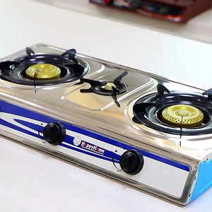 Estufa de Gas de Acero Inoxidable de Tres Quemadores, Placa de Cocción Duradera para la Eficiencia de la Cocina - Product Image 2