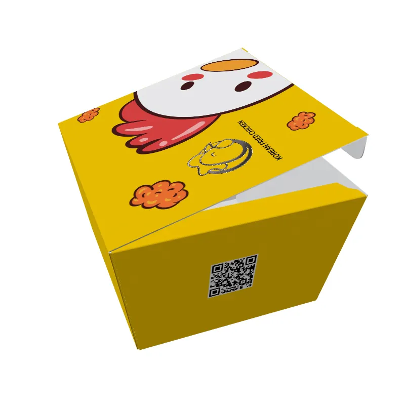 ハンバーガーピザサラダフライドチキンパスタボックス卸売、高品質クラフト紙包装ボックス手作り段ボール箱/