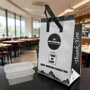 2025 Trending High Quality Food and Drink <b>Delivery</b> <b>Thermal</b> Insulated Take Away <b>Bag</b> with Your Own Logo - Product Image 1
