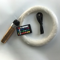 0.75mm 1mm 400 pièces Kit de lumière à fibre optique 10W RGBW lumière LED moteur corps en aluminium pour toit de voiture étoilé 3/4/5m longueur