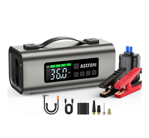 자동차 배터리 부스터 점프 스타터 팩 1500A 피크, 7.0L 가솔린 및 5.5L 디젤 엔진용 12V 자동, LED 라이트/USB 12V 포함 - Product Image 1