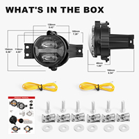 LOYO Wasserdichte Zweifarbige LED-Nebelscheinwerfer DRL für Dodge Ram 1500 2011-2014 NEU Weißes Licht + Goldenes Licht Tagfahrlicht Nebelscheinwerfer