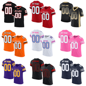 Vêtements de sport verts personnalisés impression par sublimation de gros maillot de football américain en maille rétro vierge - Product Image 3