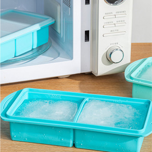 Grandes moules à glace carrées en silicone de qualité alimentaire, capacité 1L, pour glaces à congélation rapide, démoulage facile, outils pour crème glacée - Product Image 2