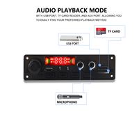 Module amplificateur 10W 5.1 avec décodeur MP3, USB, AUX, TF, radio FM, micro et télécommande pour haut-parleur DIY, audio domestique et automobile