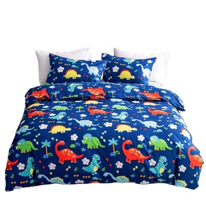 Bộ chăn ga gối trẻ em họa tiết khủng long dễ thương, in kỹ thuật số trên chất liệu microfiber siêu mềm - Product Image 3