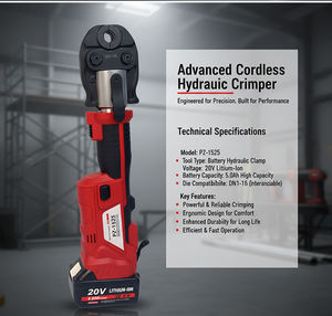 PZ-1525 Kupfer-Akku Hydraulisches Elektrowerkzeug zum Crimpen von Rohren, Presswerkzeug für Sanitärinstallationen, Anpassbare Spannung - Product Image 5