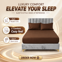 Parure de lit de luxe personnalisée pour hôtel – Draps en microfibre avec coutures, poches profondes, anti-plis, respirants et anti-acariens