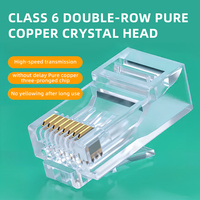 EXW Hochwertiger Cat6 Easy-Passthrough Abgeschirmter Vergoldeter RJ45-Steckverbinder für Luft- und Raumfahrt & Solarstromsysteme
