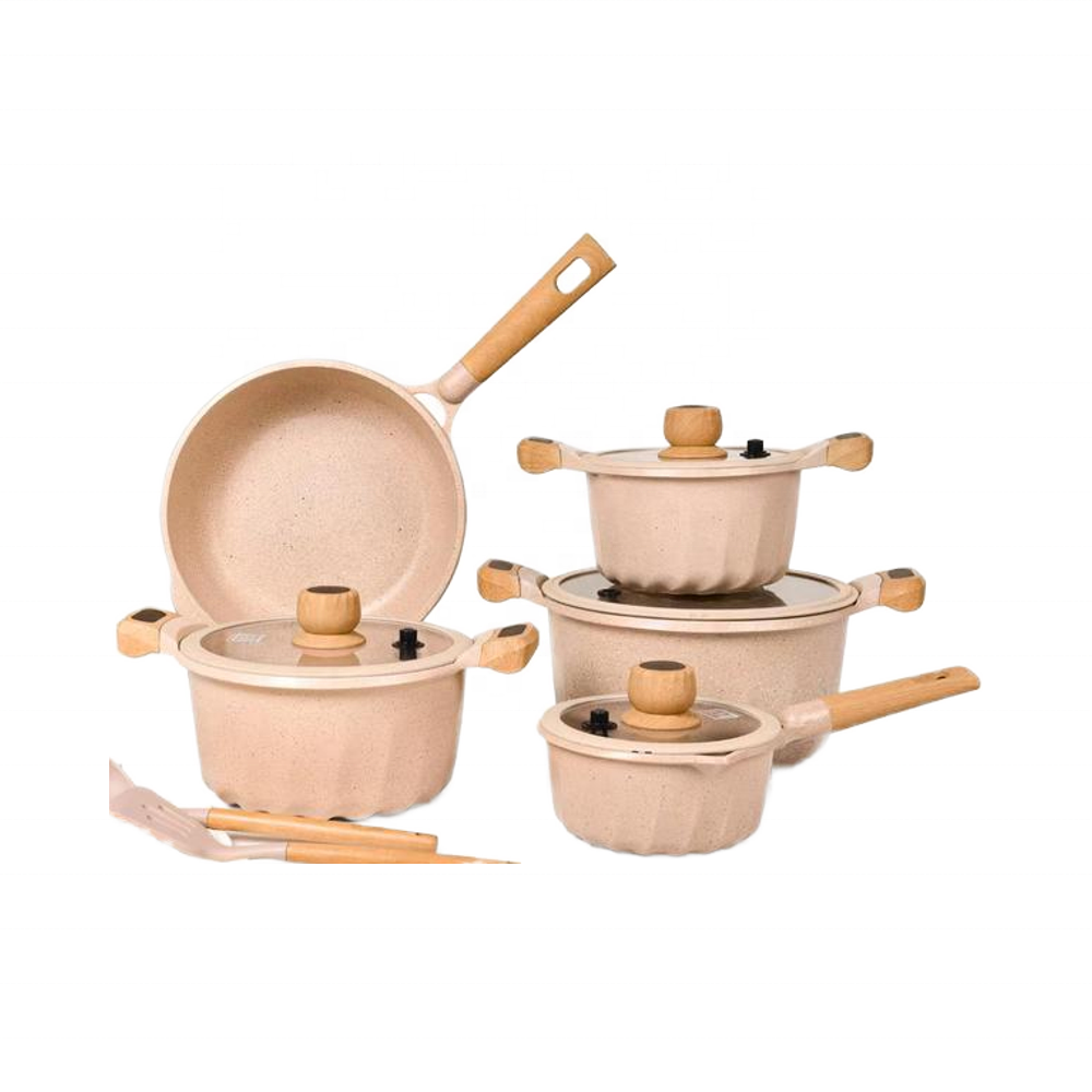 MGC Modern Design Style Induction Bottom Die-Cast Aluminum Sauce Pan Kitchenware for Frying and Soups Pots Set · image 6