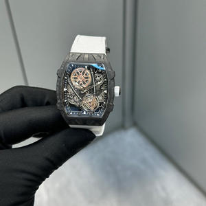 Reloj Mecánico Automático para Hombre con Caja Ligera de Fibra de Carbono, Tourbillon Esqueleto, Movimiento, Aleación de Titanio de Alta Calidad - Product Image 1