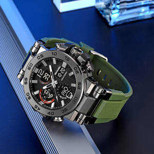 SKMEI 2499 럭셔리 50M 방수 다기능 아날로그 디지털 알람 전자 충격 방지 패션 손목 시계 - Product Image 3