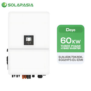 Onduleur hybride triphasé Deye avec protection IP65, 60 kW, 70 kW, 75 kW, 80 kW, avec 6 MPPT, onduleurs solaires à onde sinusoïdale pure - Product Image 1