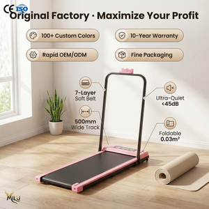 Caminadora Eléctrica Plegable Ultrafina de 2.5HP para Cinturón de 500mm de Ancho, Control Inteligente en el Manillar, Silenciosa, para Gimnasio en Casa - Product Image 1